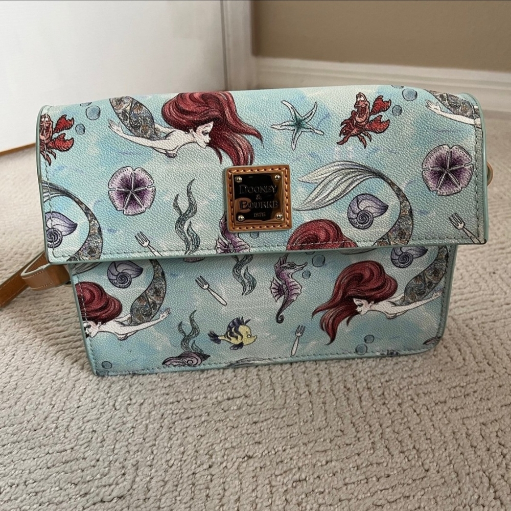 Dooney & Bourke Aqua Mermaid Crossbody Bag